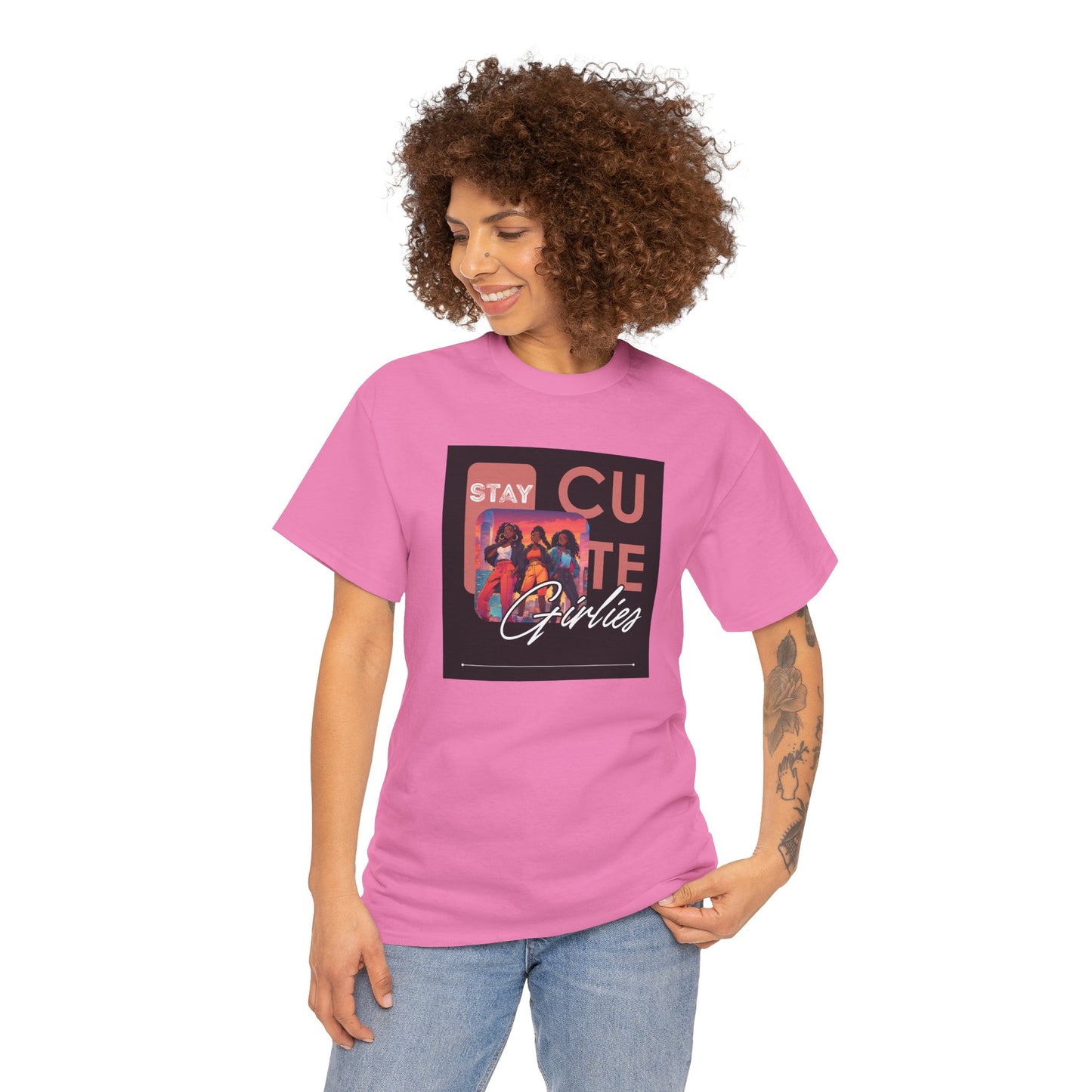 Anime Women Unisex Tee - Stay Cute Girlies Graphic