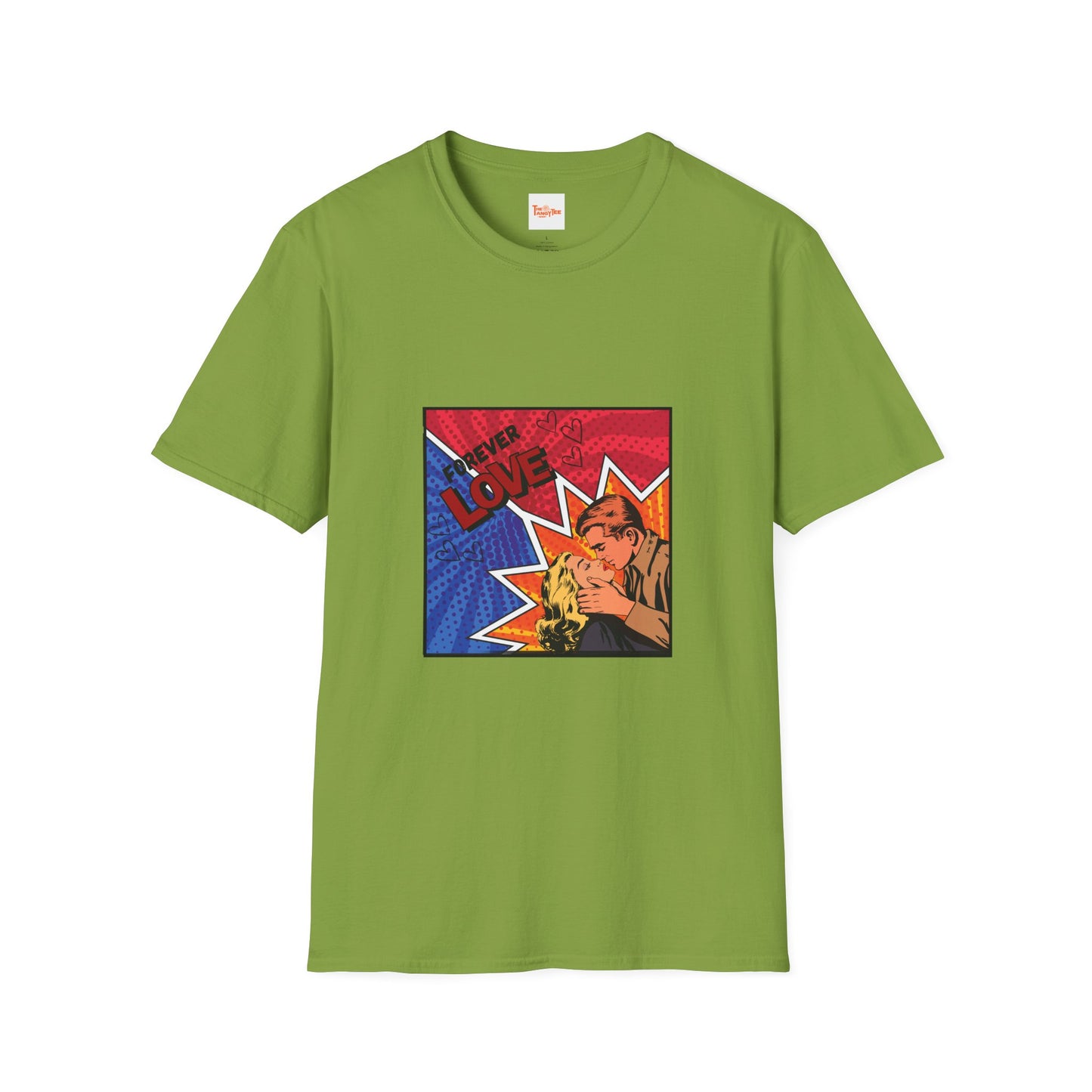 Graphic Tee - Forever Love Comic Couple Kiss