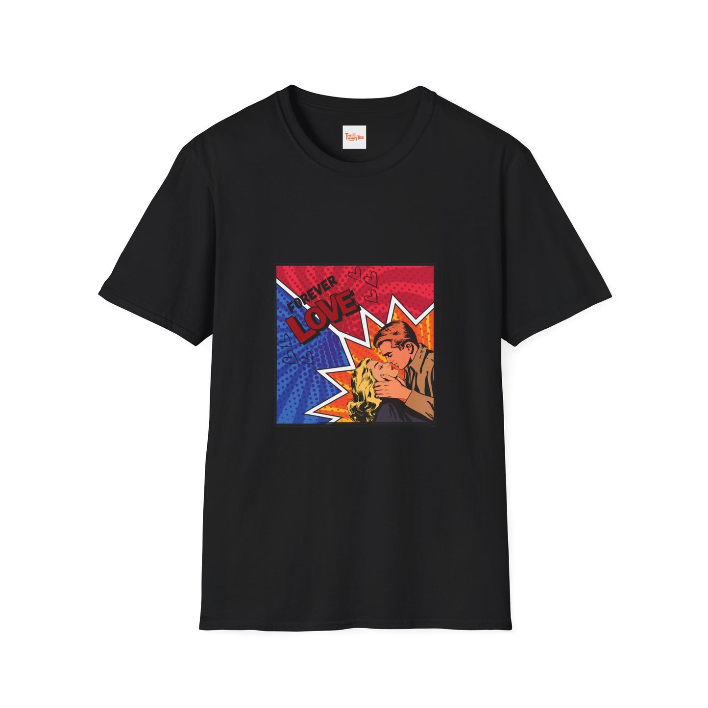 Graphic Tee - Forever Love Comic Couple Kiss