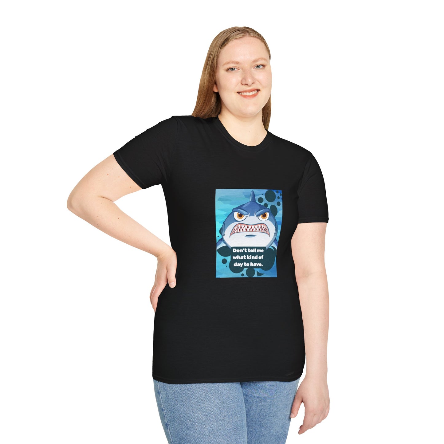 Attitude Shark Graphic Unisex T-Shirt