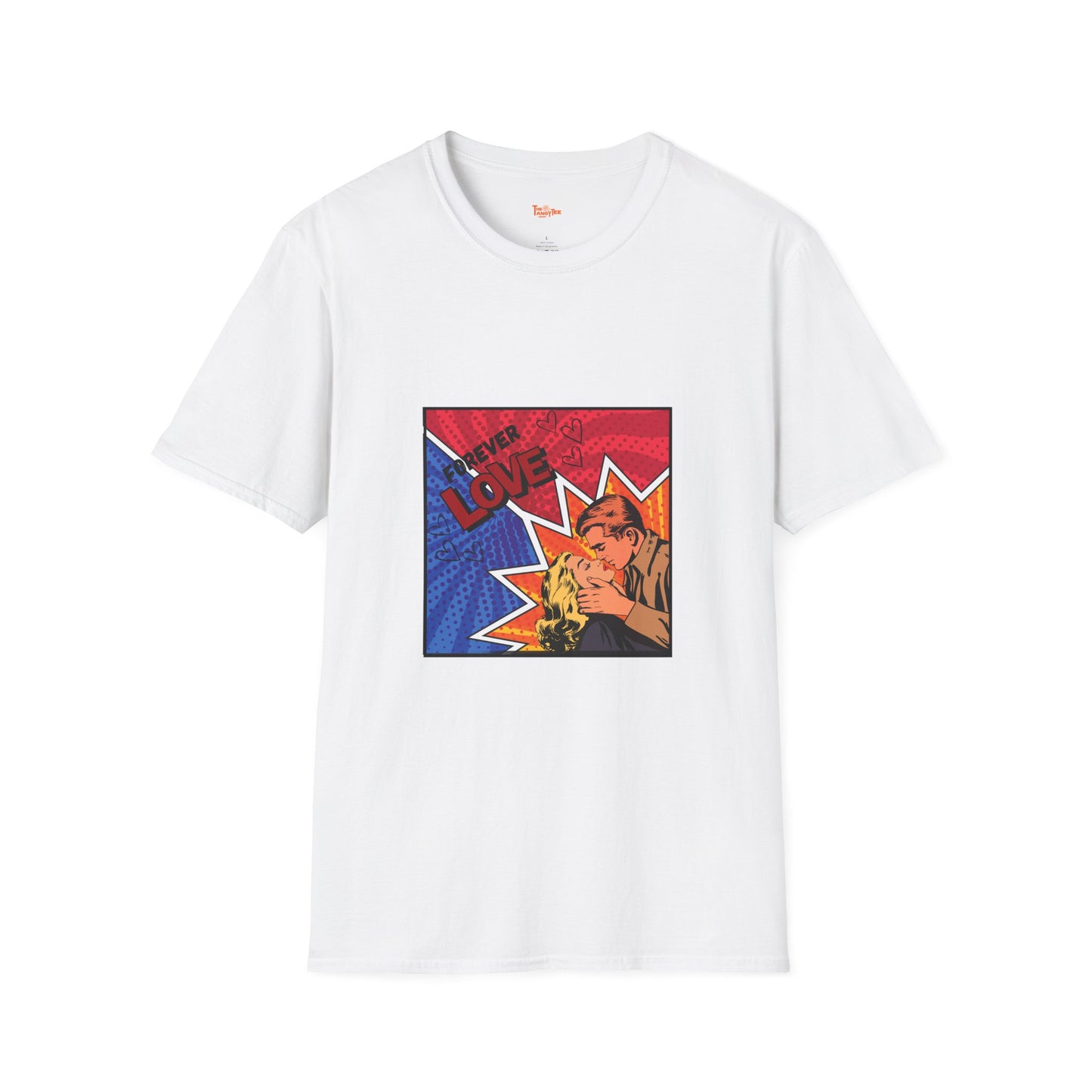 Graphic Tee - Forever Love Comic Couple Kiss