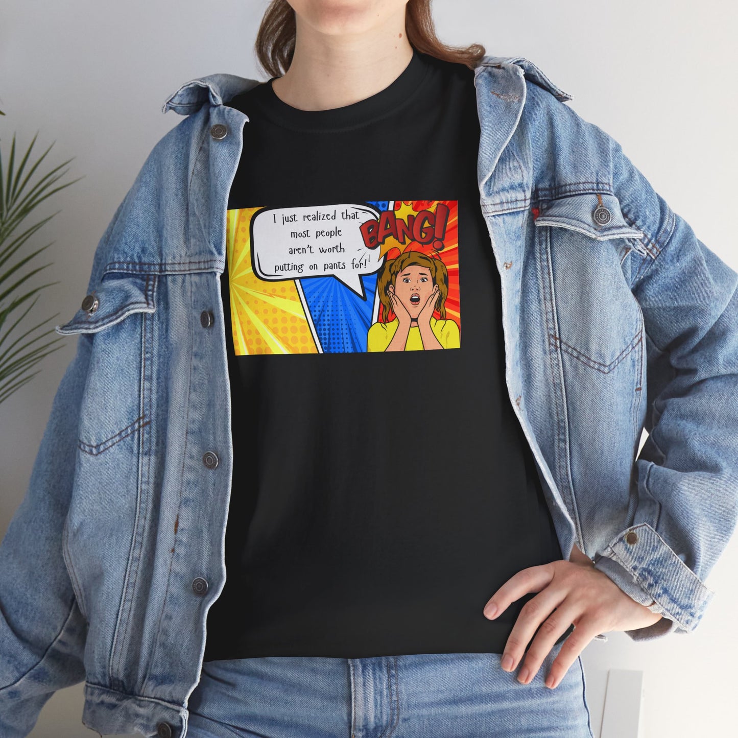 Shocked Girl Unisex Tee - I Just Realized Graphic