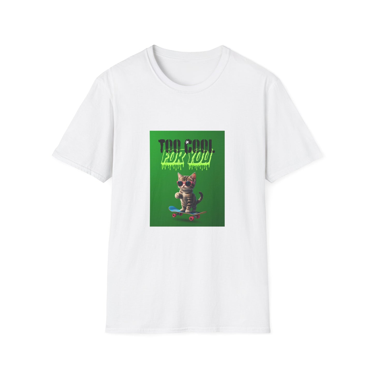 Kitten Skateboard Unisex Tee