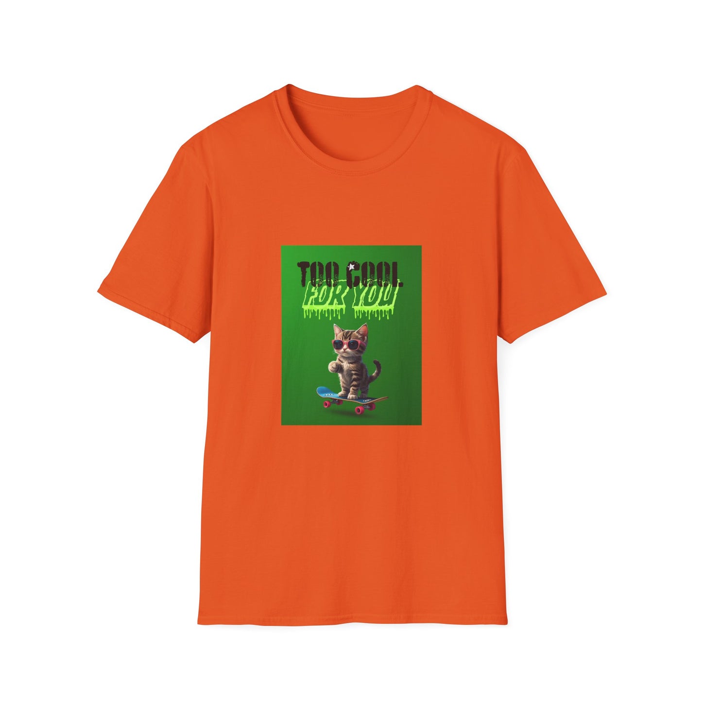 Kitten Skateboard Unisex Tee