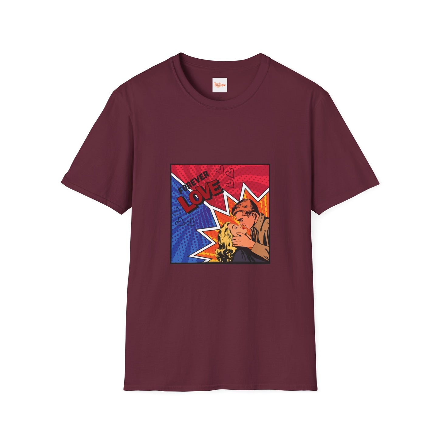 Graphic Tee - Forever Love Comic Couple Kiss