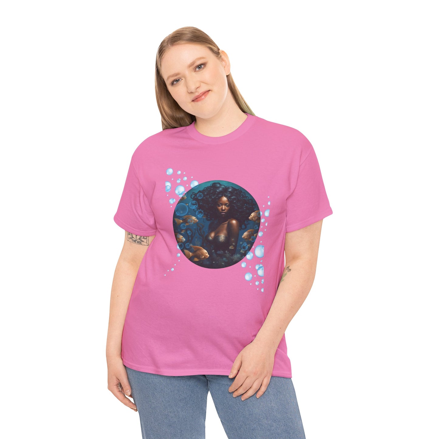 Blue Bubble Mermaid Unisex Tee