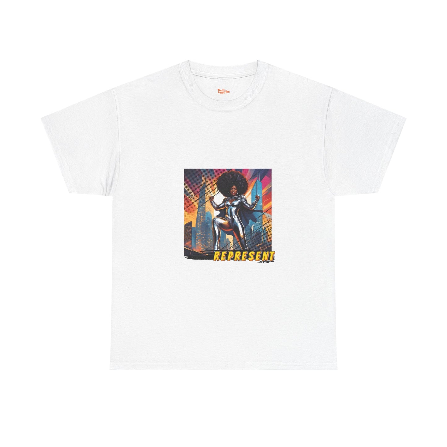 Represent in Silver - Superhero Graphic Unisex Tee