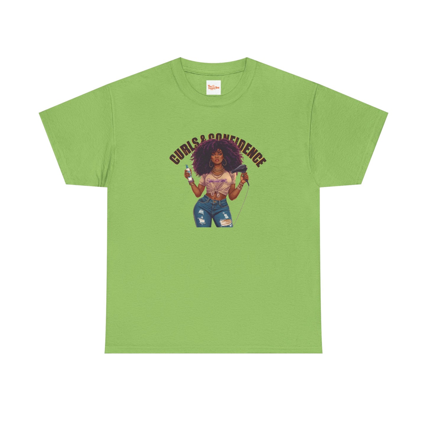 Graphic Tee - Curls and Confidence Black Woman Design