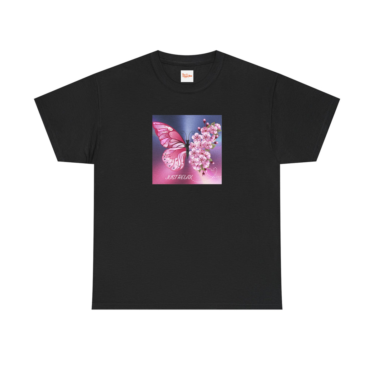 Just Relax Butterfly & Flowers T-Shirt