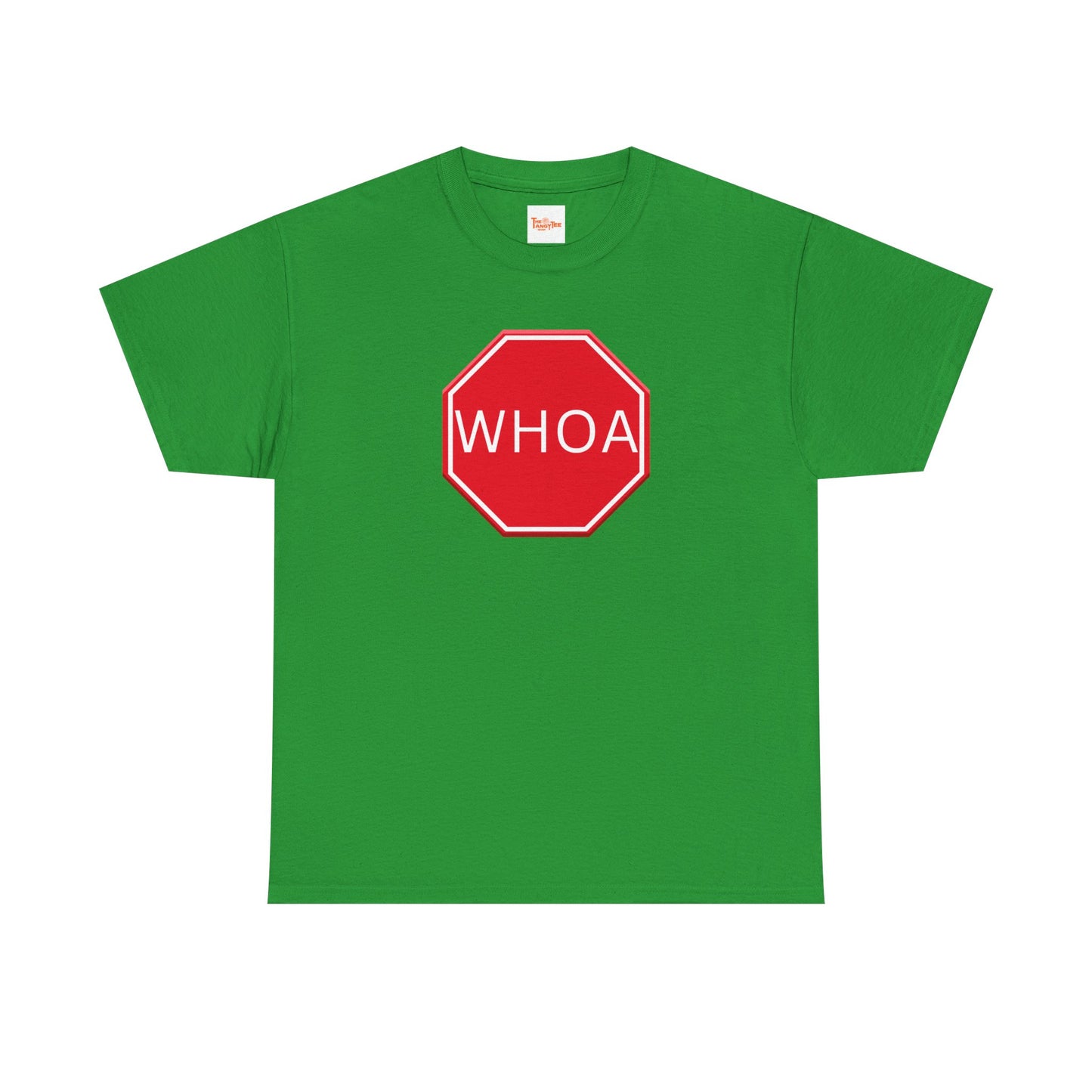 Whoa Graphic Red Octagon Sign Unisex Tee