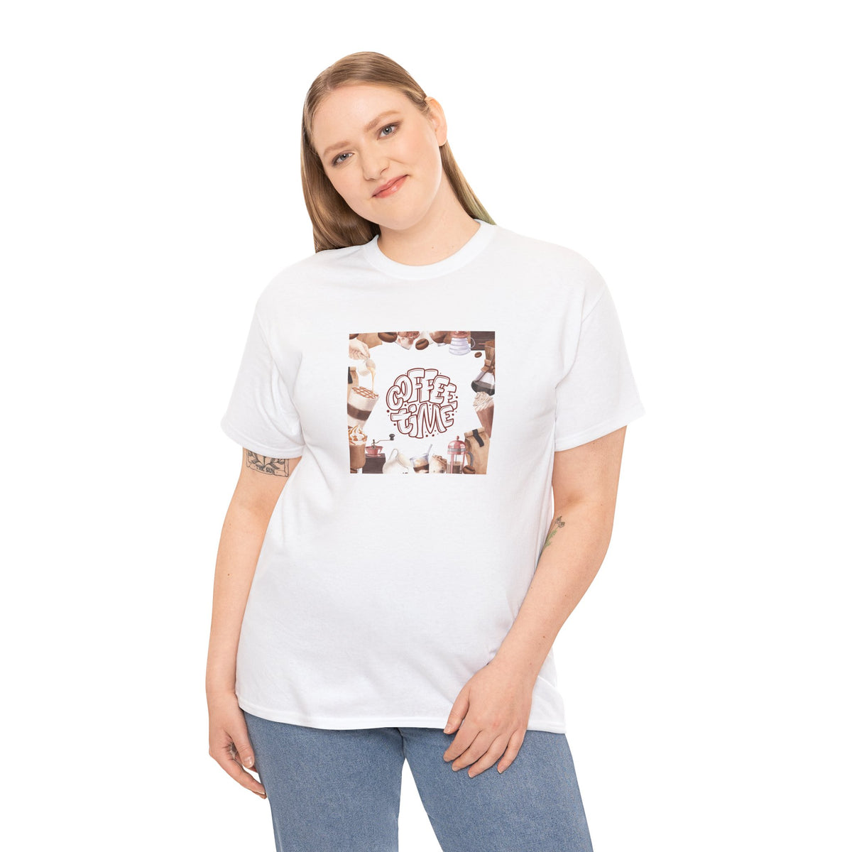 Coffee Time T-Shirt — Graphic Coffee Cups Tee