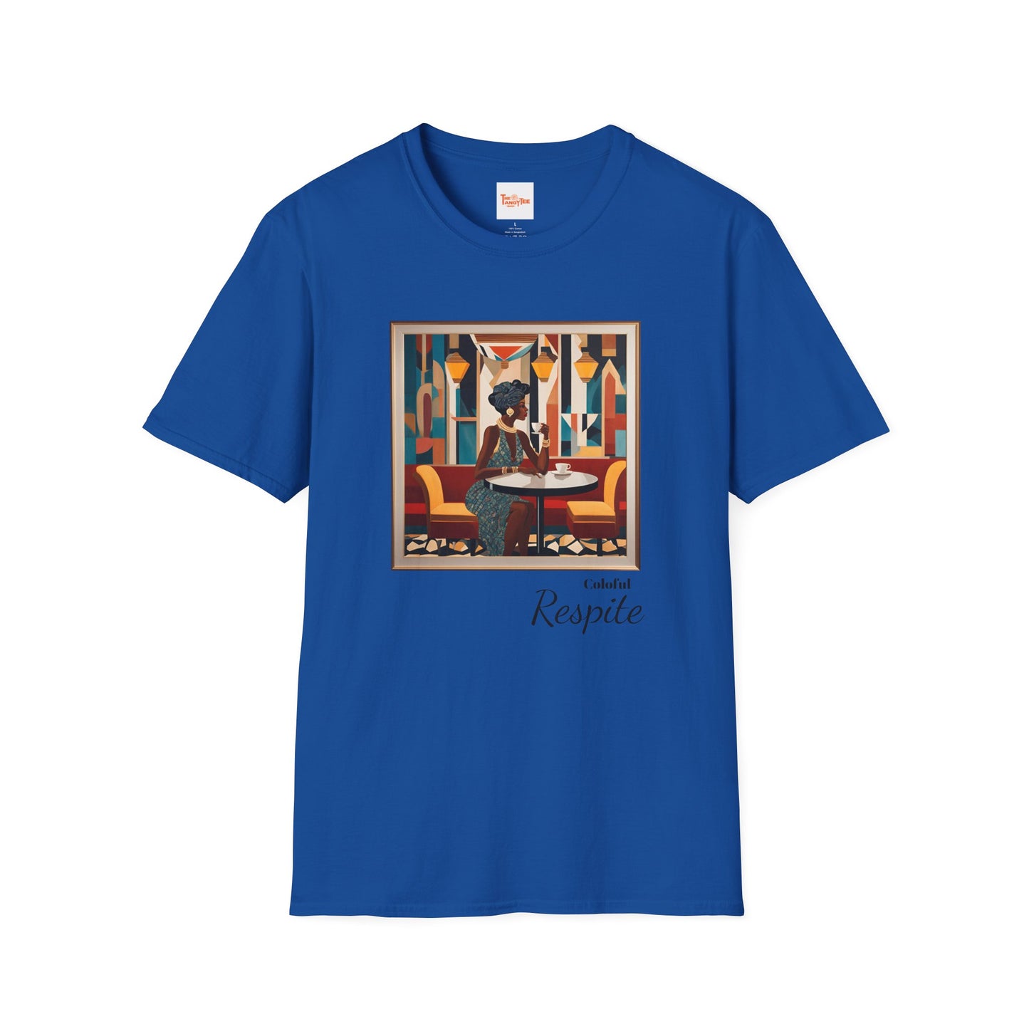 Art Deco Woman Colorful Respite Graphic T-Shirt