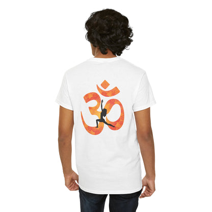 Namaste Peace Yoga T-Shirt — Woman Silhouette & Peace Symbol