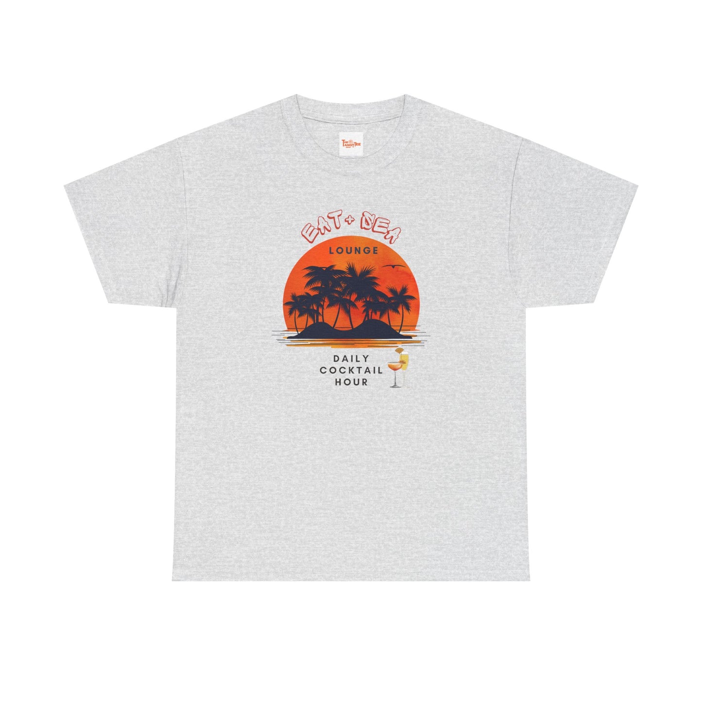 Graphic Sunset Eat + Sea Lounge Unisex Tee