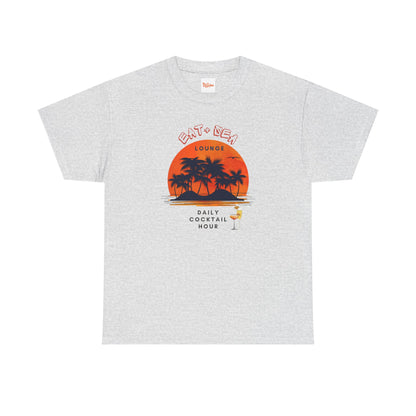 Graphic Sunset Eat + Sea Lounge Unisex Tee