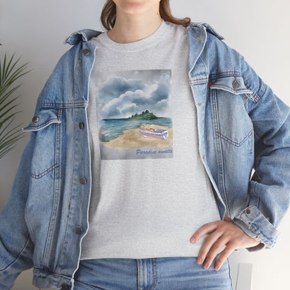 Paradise Awaits Beach Boat T-Shirt