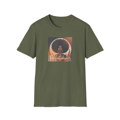 Afro Beauty Fall Leaves T-Shirt