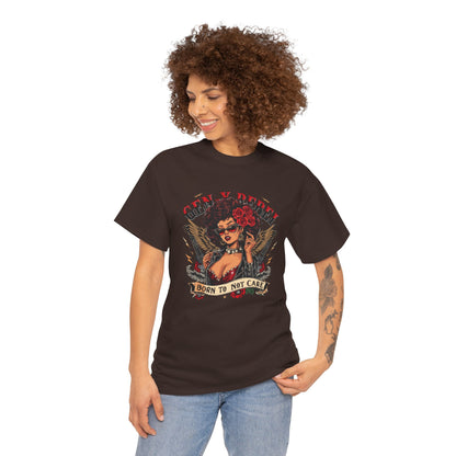 Gen X Rebel T-Shirt — African American Woman with Guitars & Roses Graphic