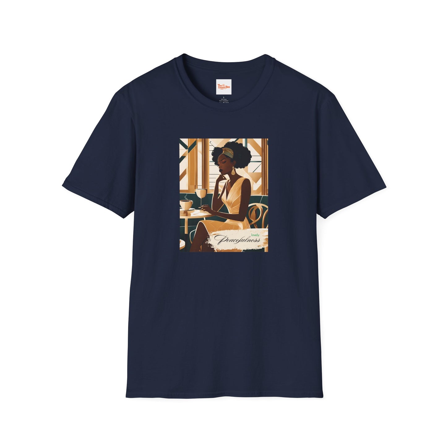Art Deco Woman Lovely Peacefulness Graphic T-Shirt