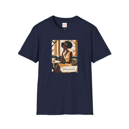 Art Deco Woman Lovely Peacefulness Graphic T-Shirt