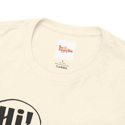 Robot Hi Graphic Tee, Unisex Cotton Tee