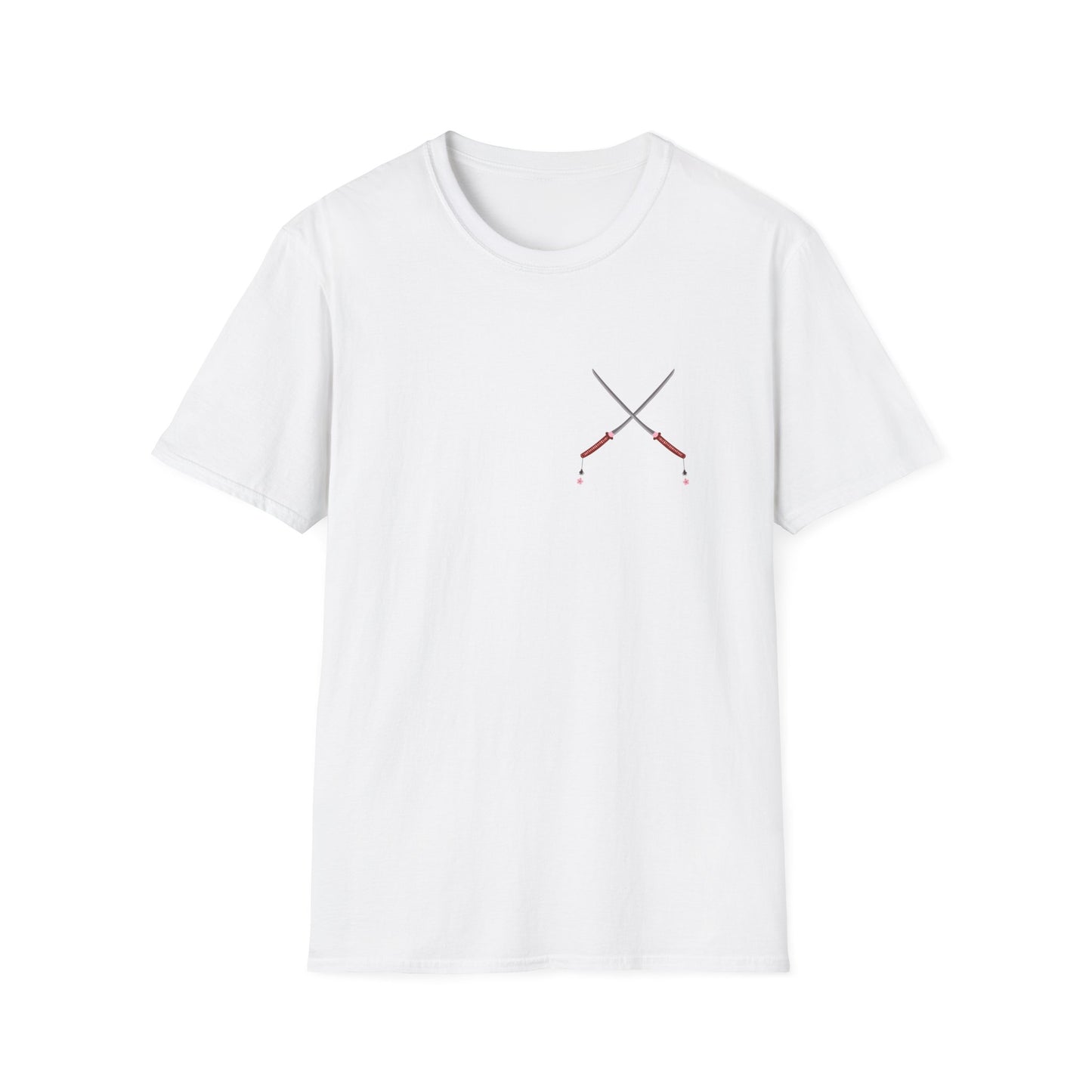 Ninja Graphic Unisex T-Shirt with Japanese Symbol for Good Luck