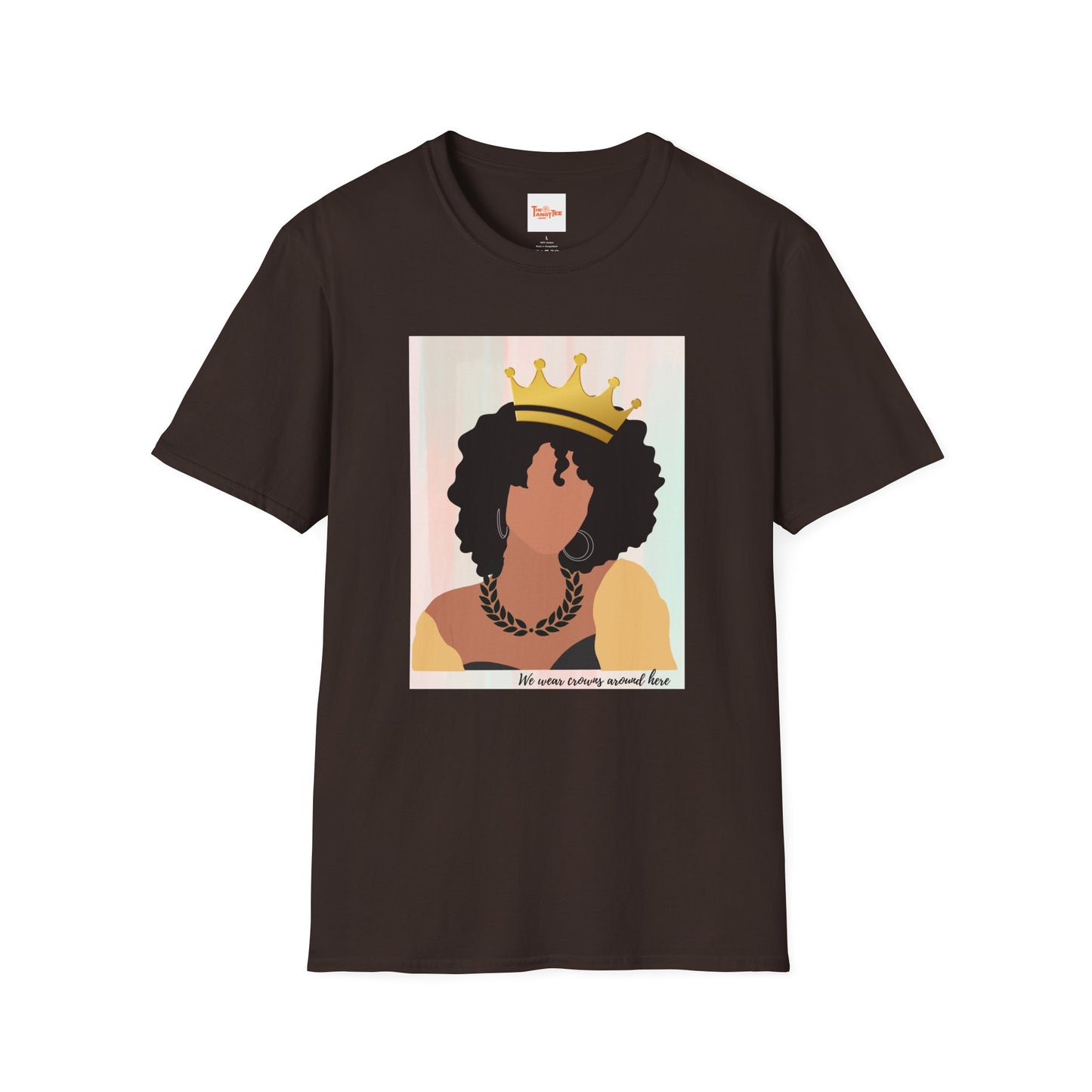 Crown Queen T-Shirt, Afro Art, Black Woman T-Shirt