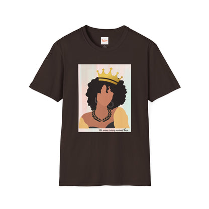 Crown Queen T-Shirt, Afro Art, Black Woman T-Shirt