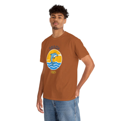 Beach Vibes Dolphin T-Shirt — Sunny Ocean Graphic Tee