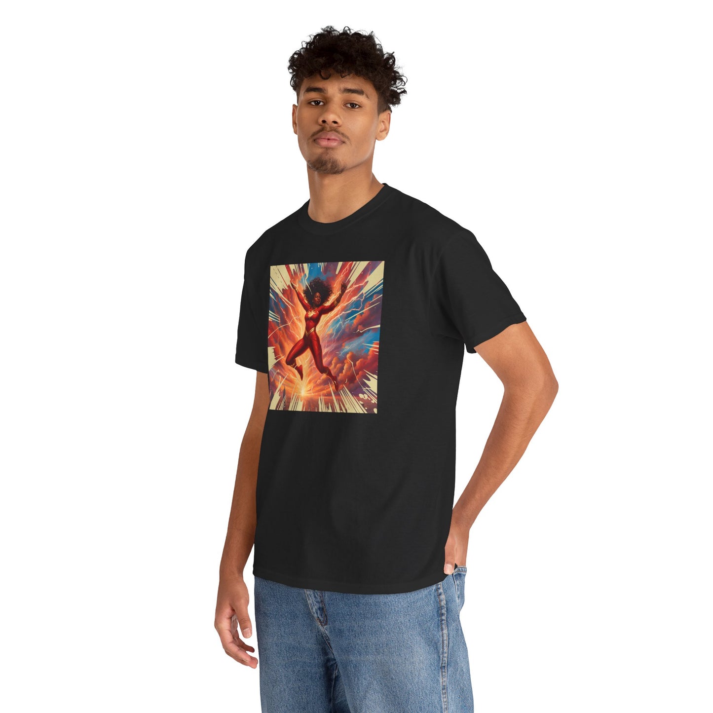 Red Superhero Graphic Tee