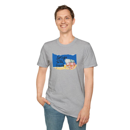 Beach Day T-Shirt — "Let's Go to the Beach" with Towels & Lemonade Graphic