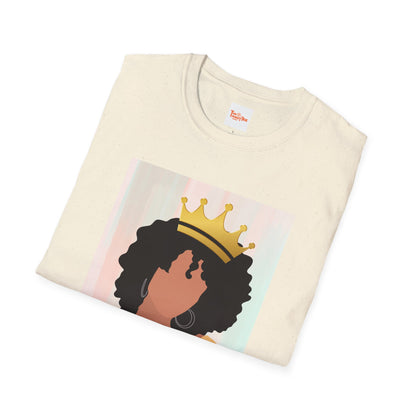 Crown Queen T-Shirt, Afro Art, Black Woman T-Shirt