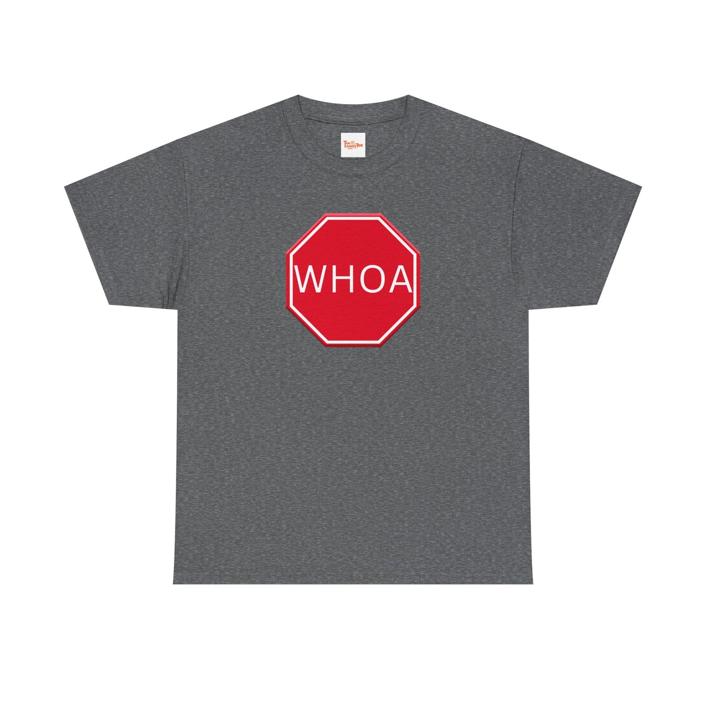 Whoa Graphic Red Octagon Sign Unisex Tee