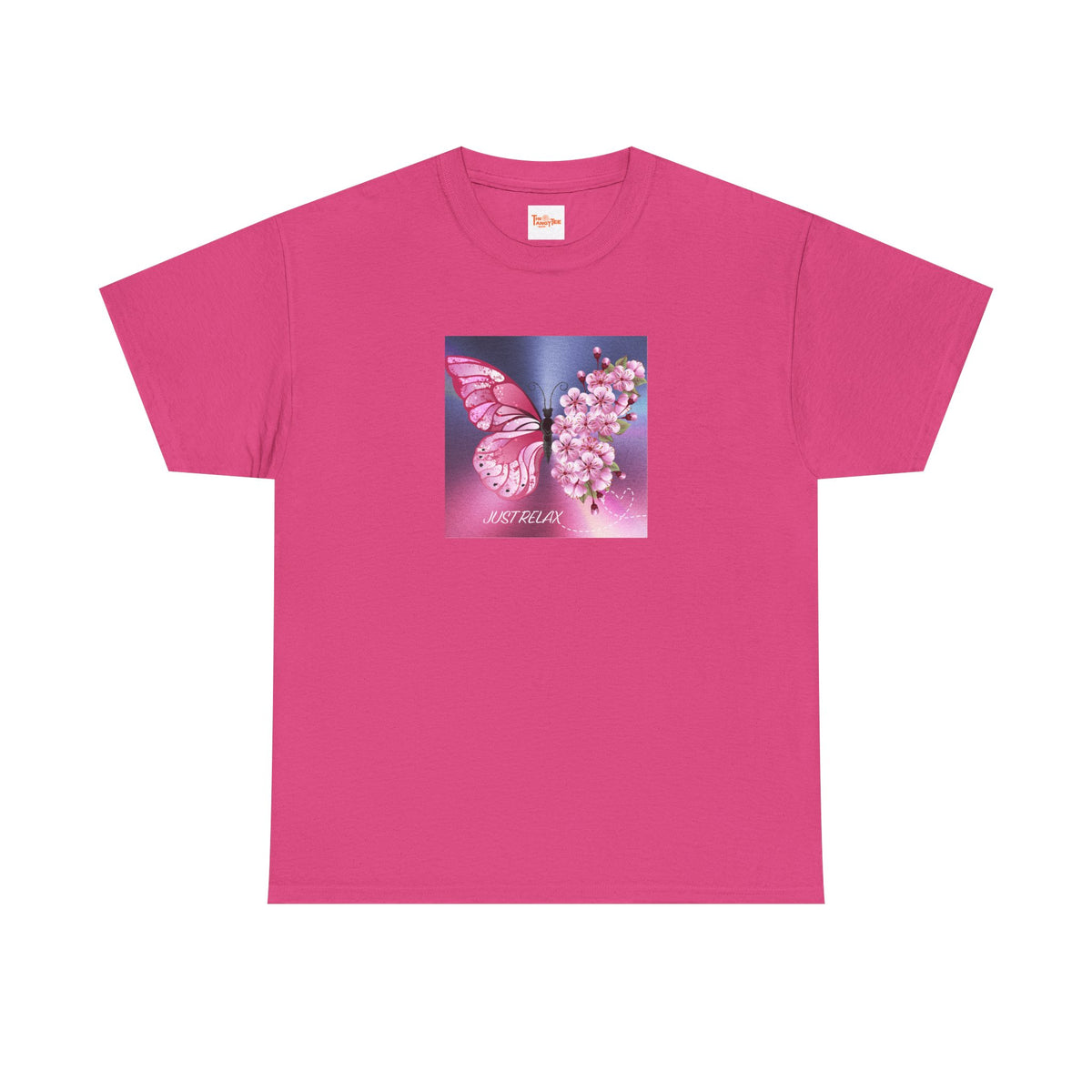 Just Relax Butterfly & Flowers T-Shirt