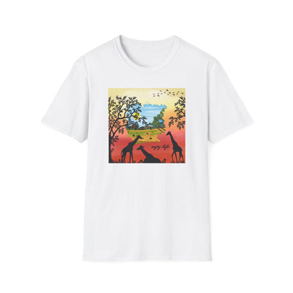 Giraffe Silhouette Unisex T-Shirt