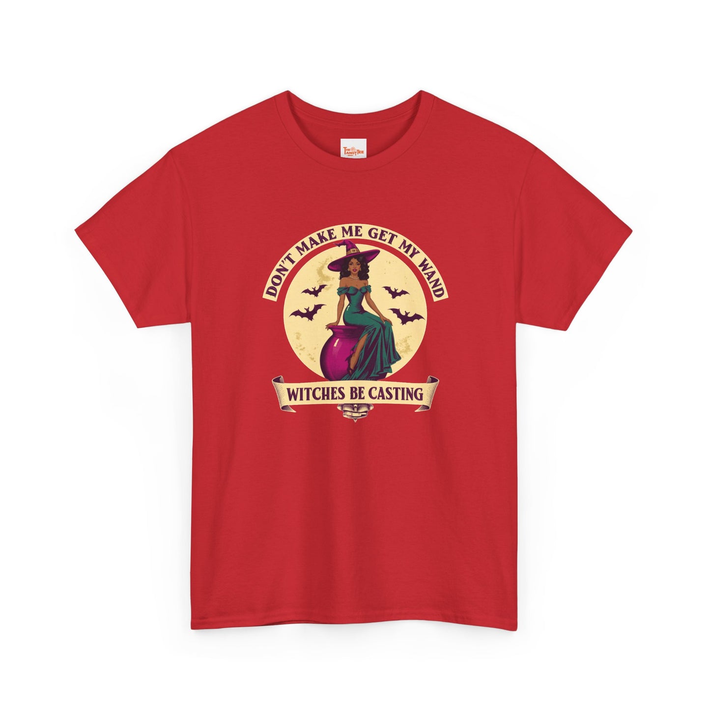Witches Be Casting Tee — Vintage Witch Halloween T‑Shirt
