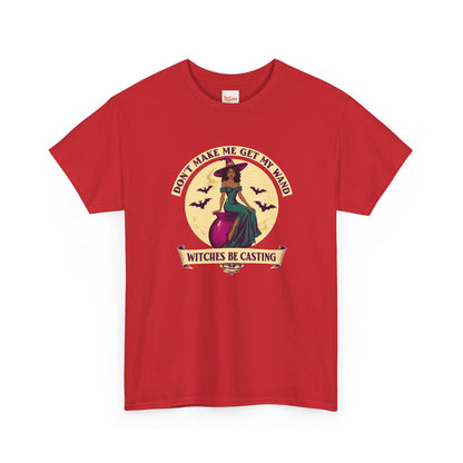 Witches Be Casting Tee — Vintage Witch Halloween T‑Shirt