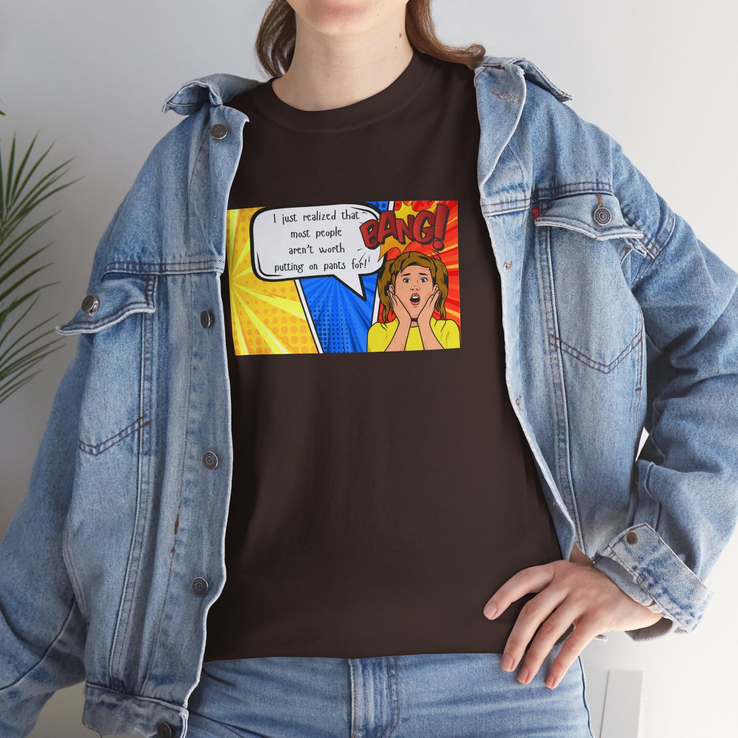 Shocked Girl Unisex Tee - I Just Realized Graphic