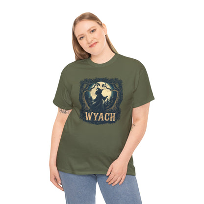 Wyach Night Witch Tee — African American Silhouette Forest Graphic T-Shirt