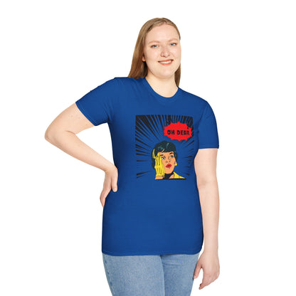 Comic Woman Unisex T-Shirt - 'Oh Dear' Graphic