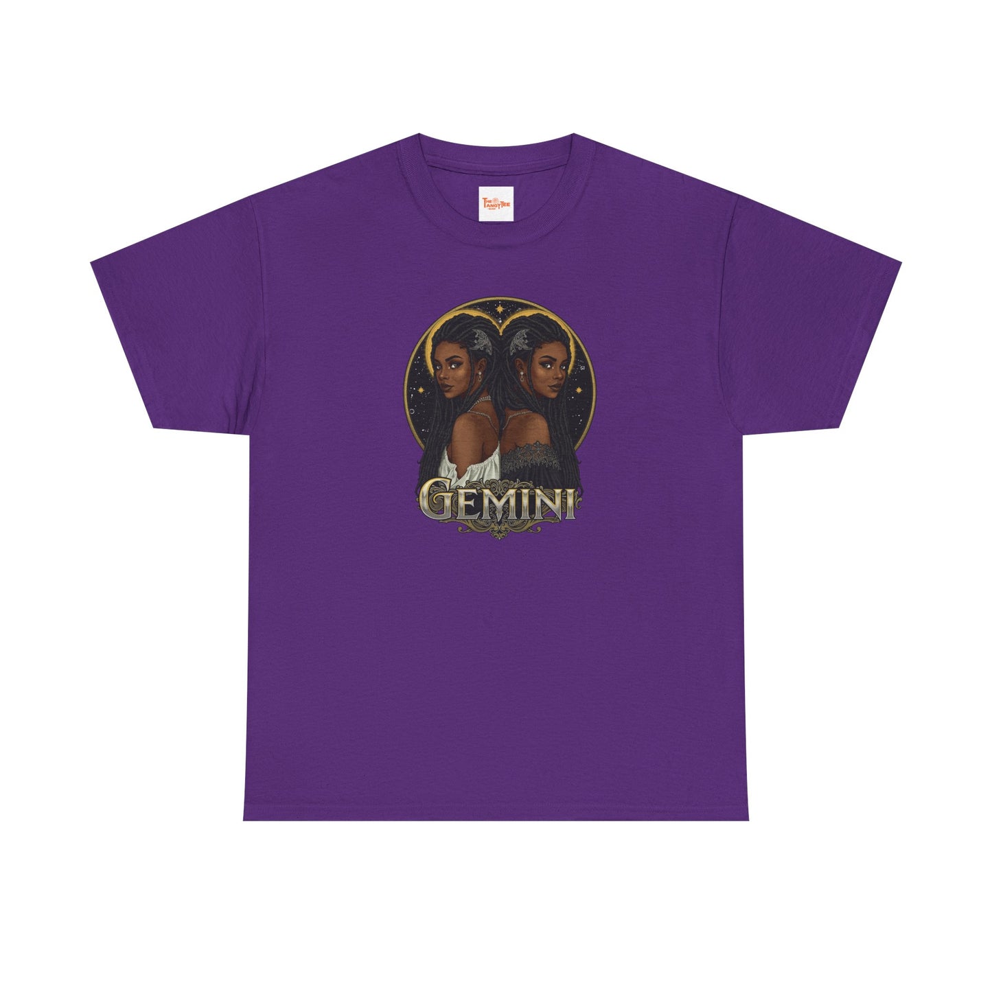 Gemini Art Nouveau Twins T-Shirt — African American Zodiac Tee