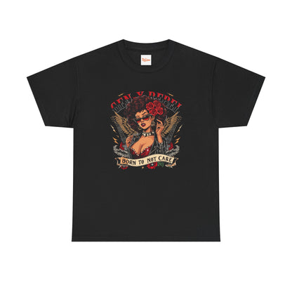 Gen X Rebel T-Shirt — African American Woman with Guitars & Roses Graphic