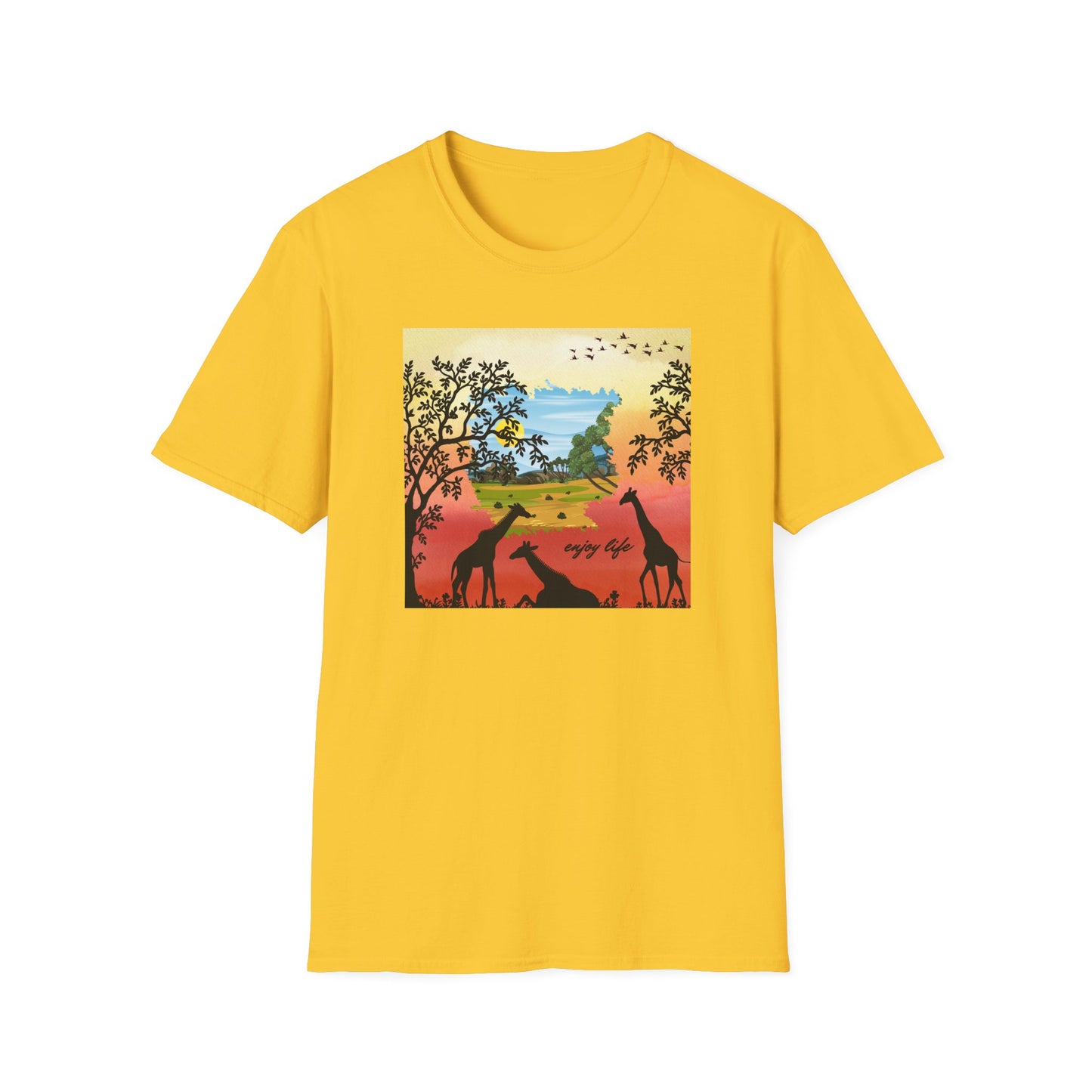 Giraffe Silhouette Unisex T-Shirt