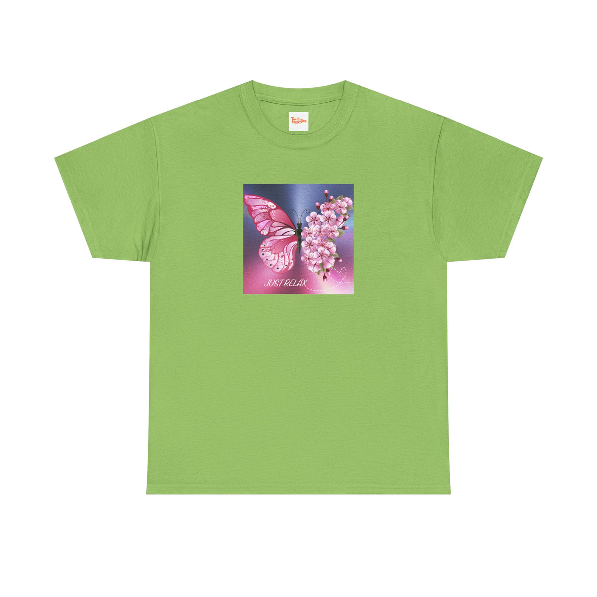 Just Relax Butterfly & Flowers T-Shirt