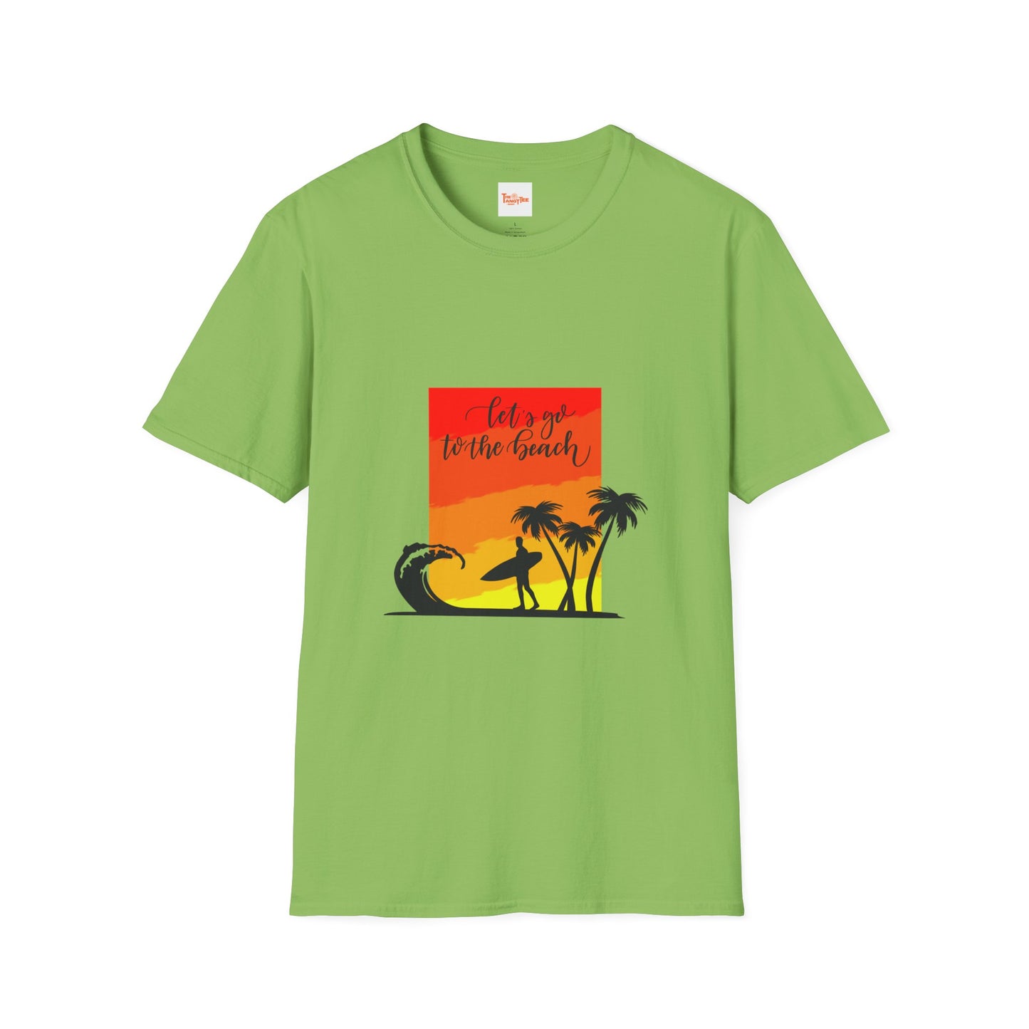 Surfer Silhouette Beach Graphic T-Shirt