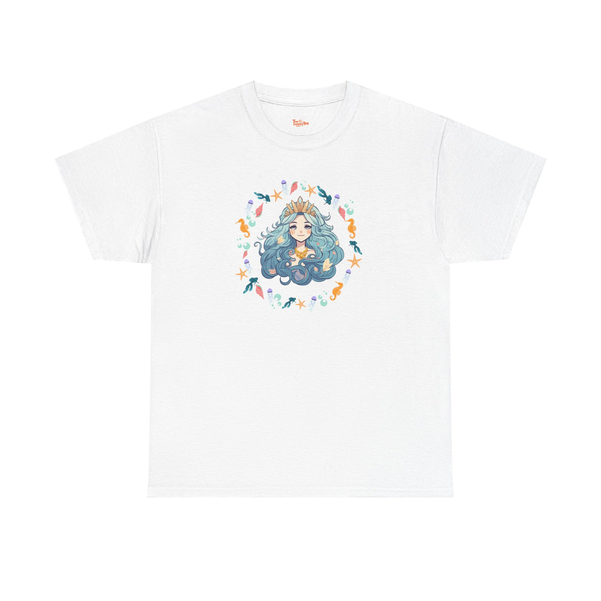 Mermaid Face Tee — Sea Life Graphic T-Shirt