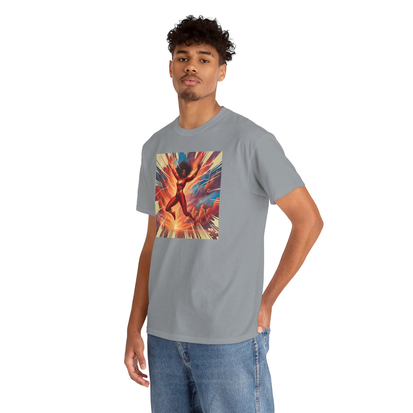 Red Superhero Graphic Tee