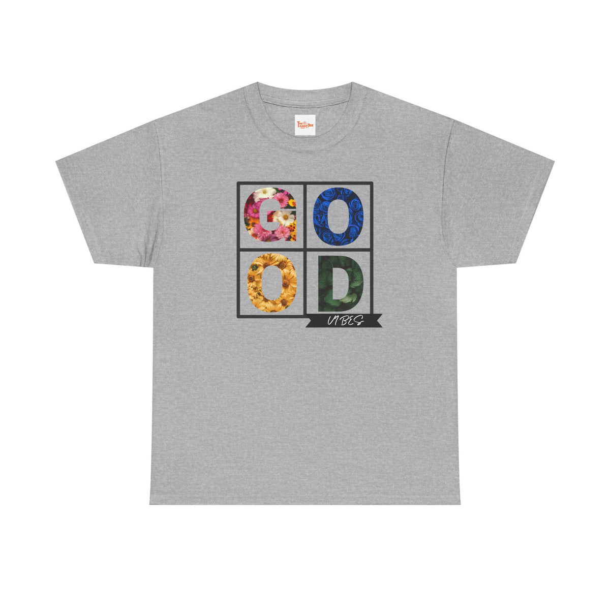 Good Vibes Flower Grid T-Shirt