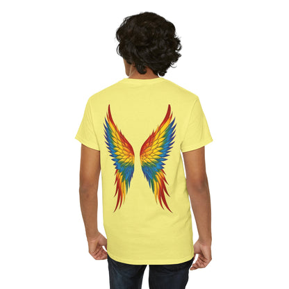 Rainbow Angel Wings T-Shirt — Graphic Back Print