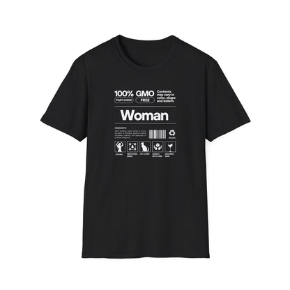 Unisex Softstyle T-Shirt with Product Label Design for Woman